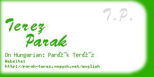 terez parak business card